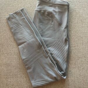 lululemon athletica Light Gray Seam-Detail Leggings